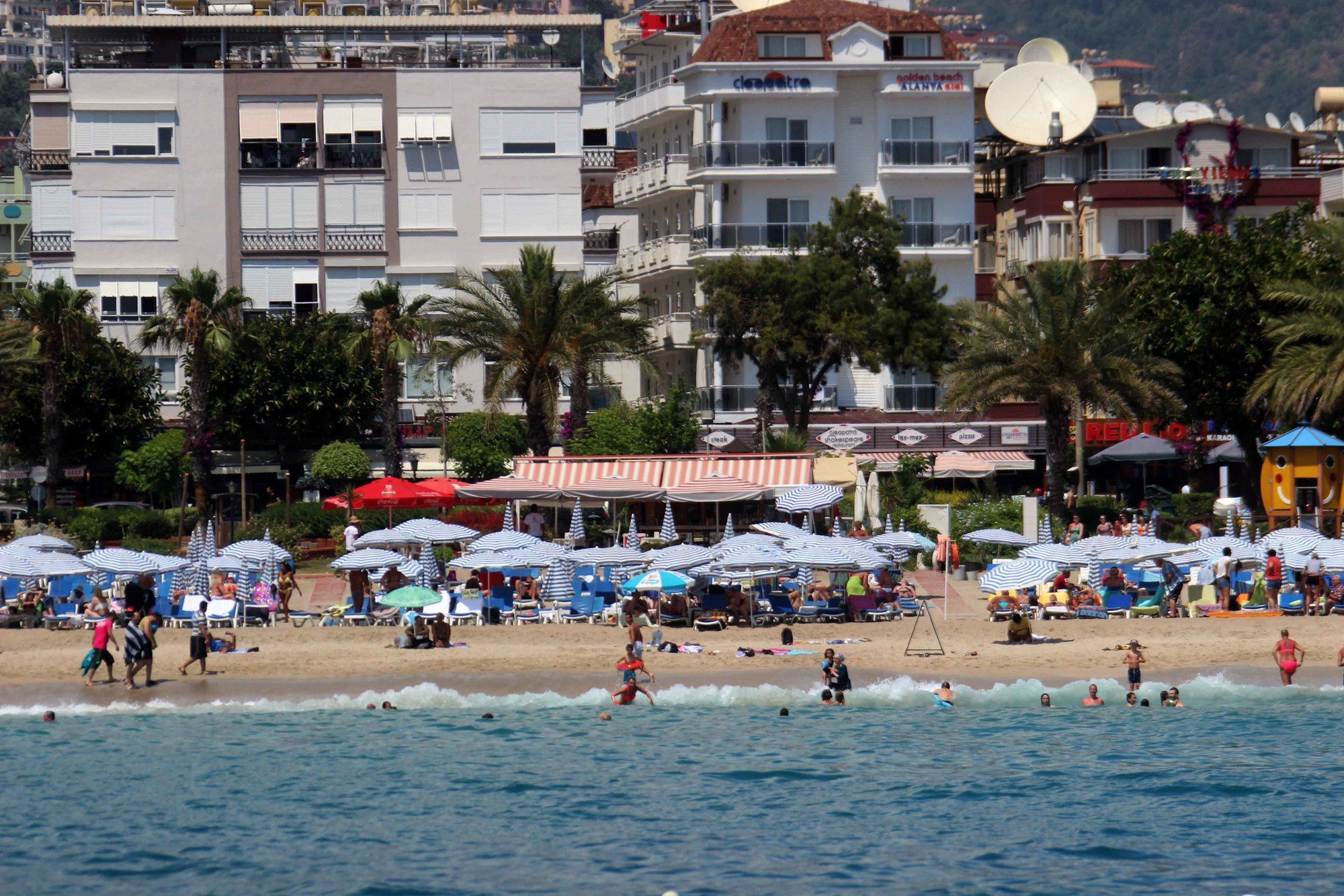 Cleopatra Golden Beach Hotel อลันยา ภายนอก รูปภาพ